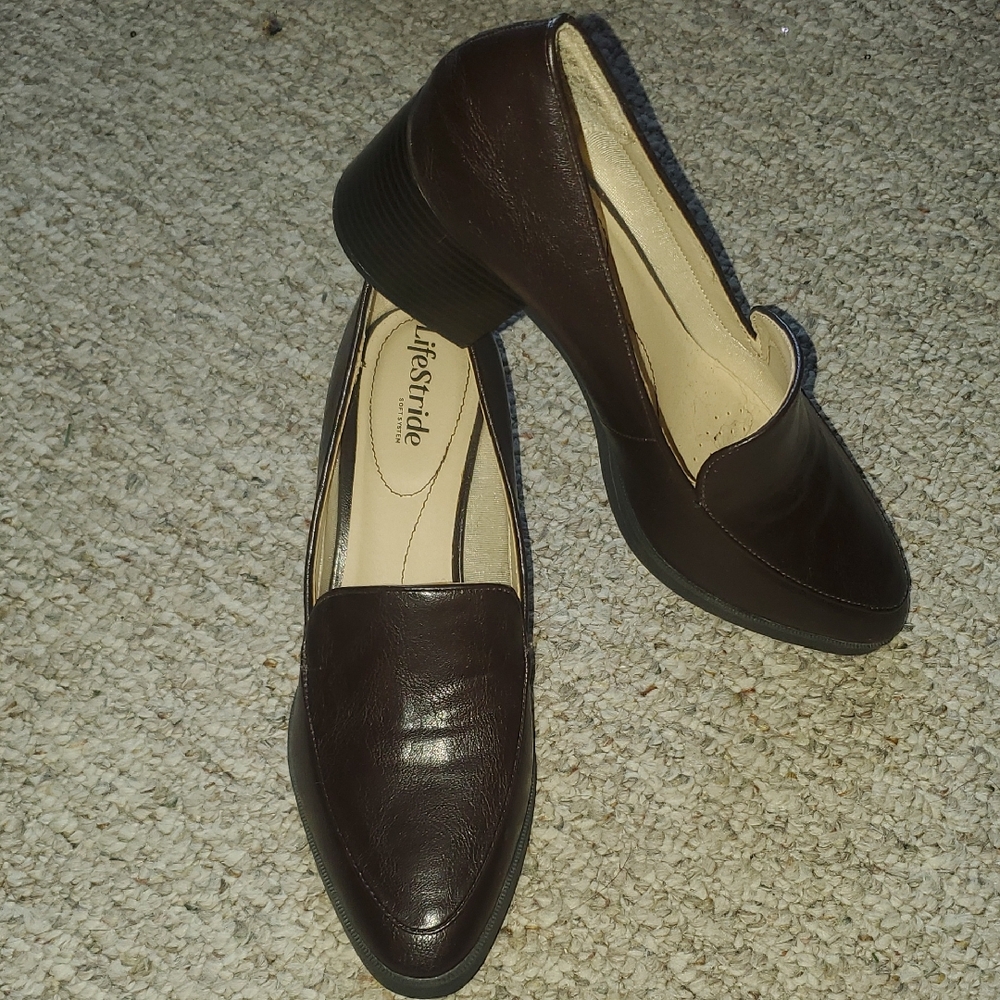 Life Stride Women's Dark Brown Flats
